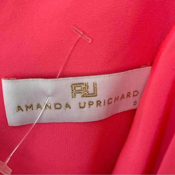 Amanda Uprichard Neon Pink Silk Mini Dress size small - Picture 4 of 6